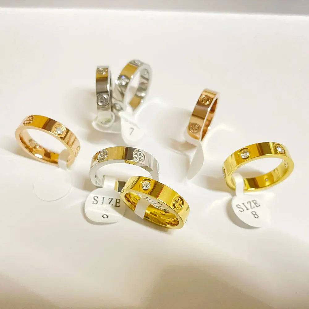 Size 10, 11 Stainless Steel Love Ring