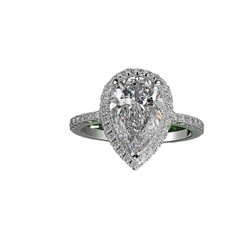 Plus Size Pear Bling Ring