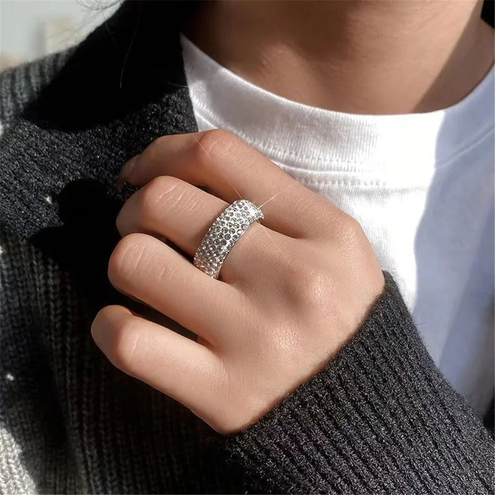 Sizes 10, 11, 12 Dome Micropave Thick Band