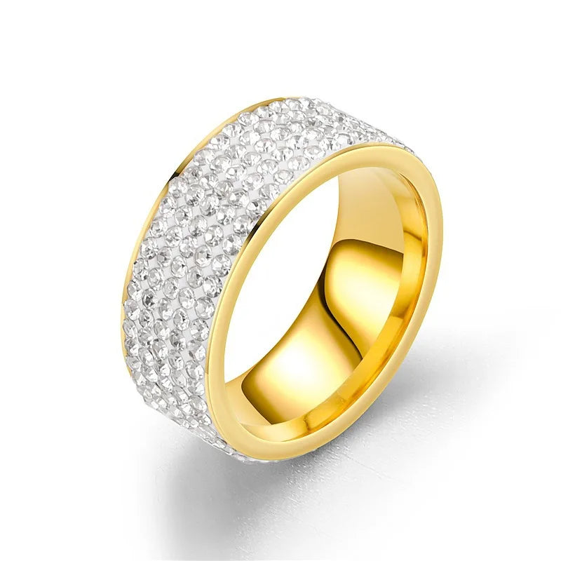 Sizes 10, 11, 12 Dome Micropave Thick Band
