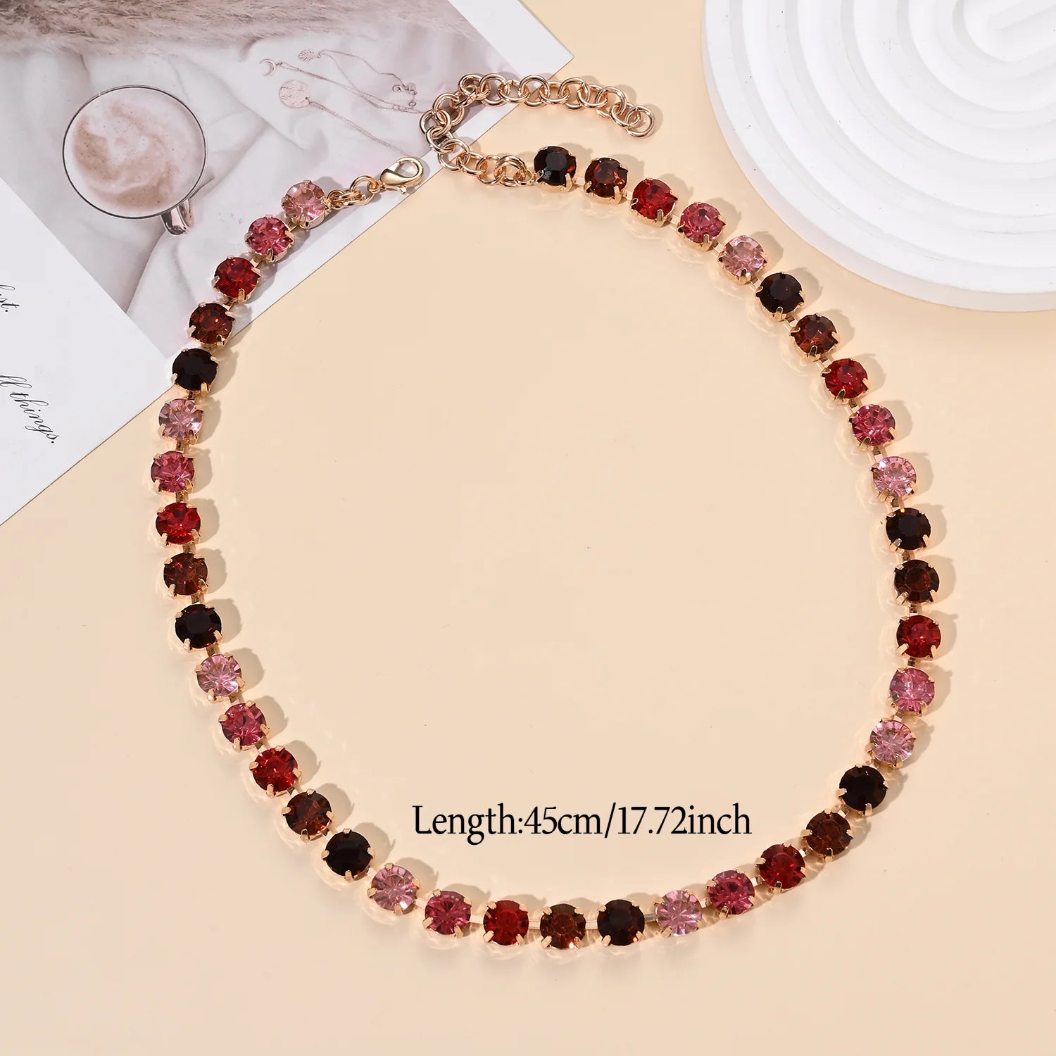 17.72" Baddie Candy Choker Necklace